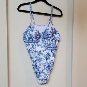 Doris Streich One piece corset style swimwear Size 3X